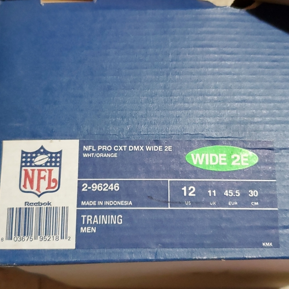 Reebok NFL pro cut DMX wide 2e
